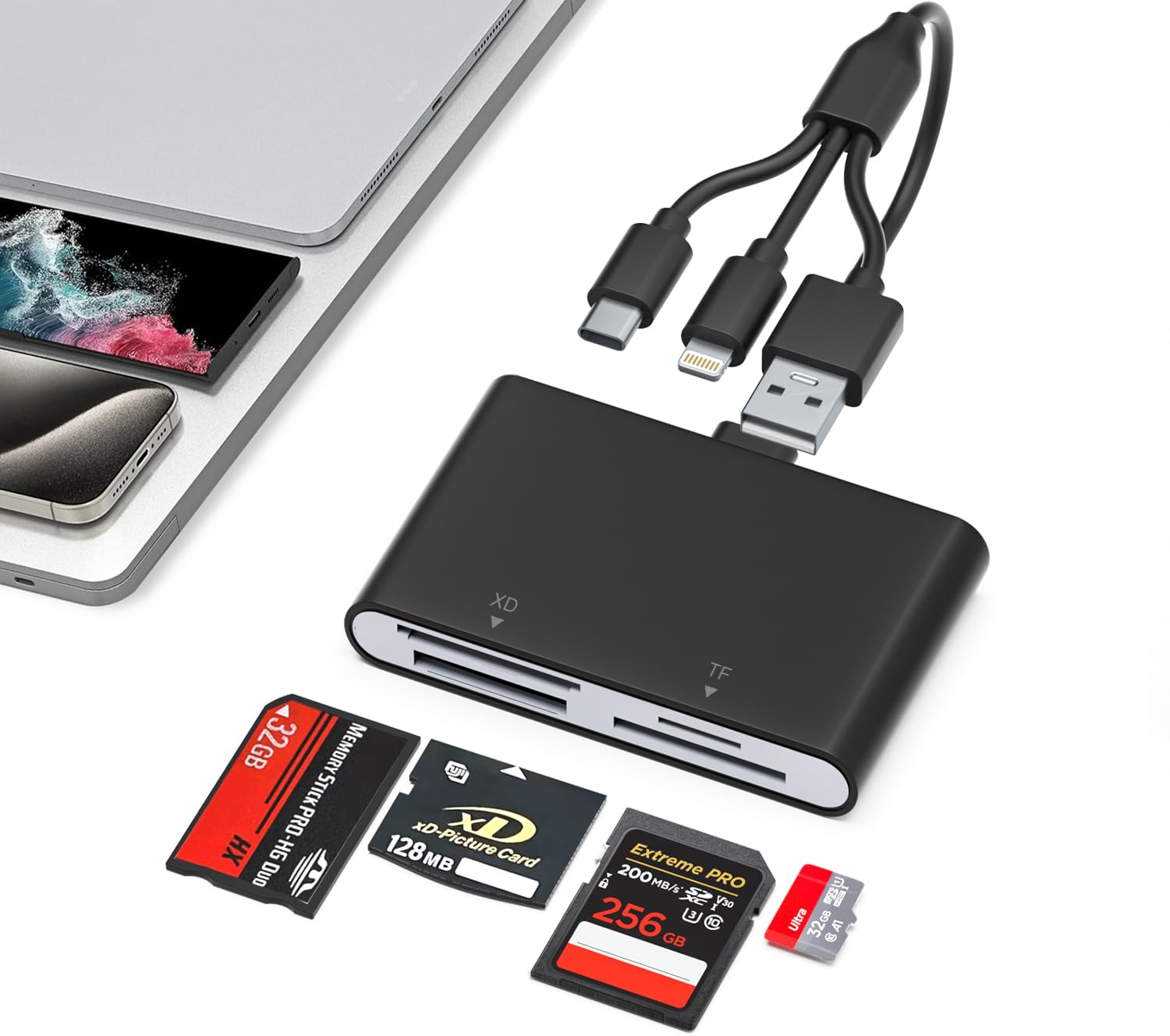 Amazon.com: Memory Stick Pro Duo Adapter - 4-in-1 Multi Memory